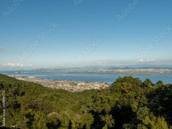 Obraz 琵琶湖と滋賀の眺望