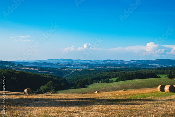 Obraz Lozère au dessus du Lac de Naussac