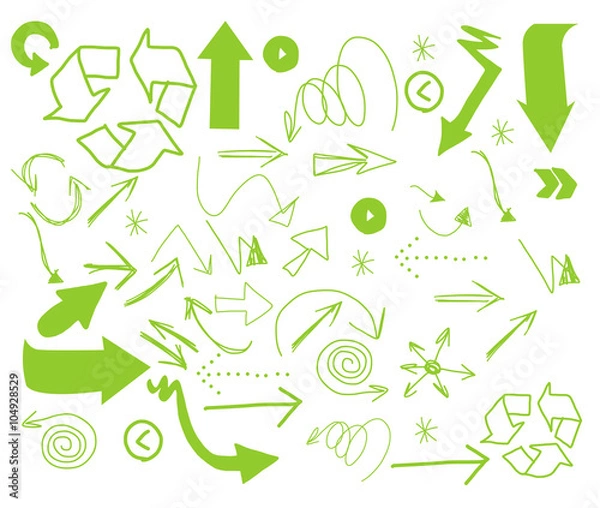 Fototapeta Arrow Freehand Vector