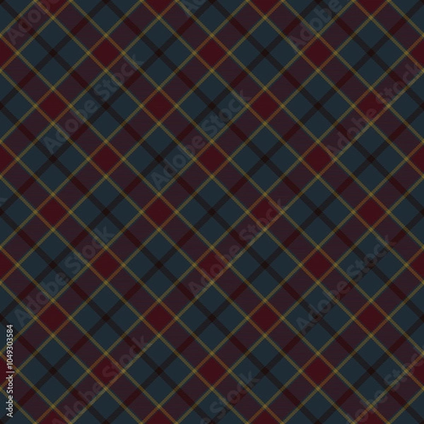 Fototapeta Prep School Plaid Check Seamless Pattern - Cute plaid check repeating pattern design
