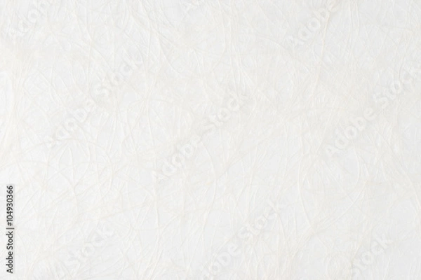 Fototapeta White paper sheet texture background, like self made. Embossed yarns, twine, lace pattern. Soft light, shadows.