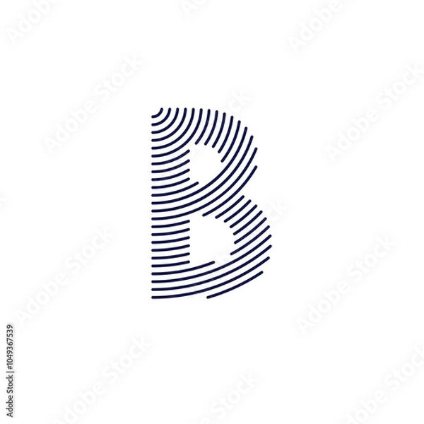 Obraz Letter B Logo Vector Design 