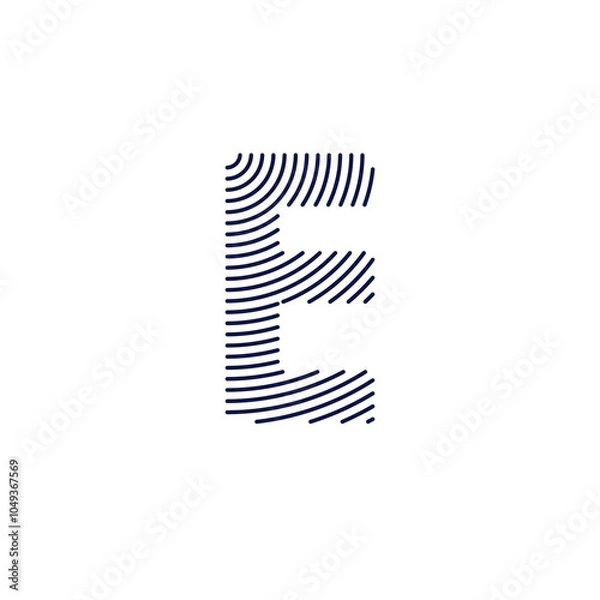 Obraz Letter E Logo Vector Design 