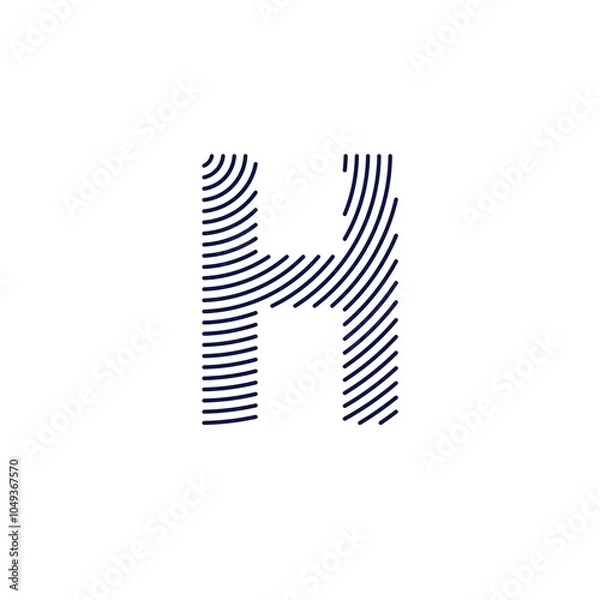 Obraz Letter H Logo Vector Design 