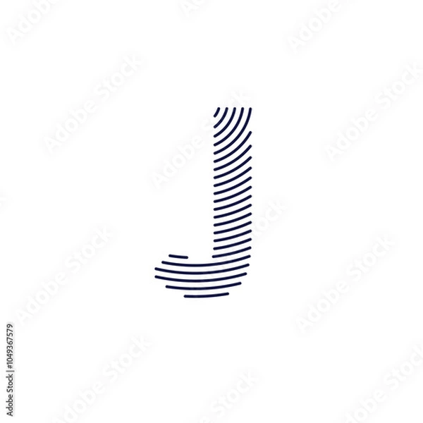 Obraz Letter J Logo Vector Design 