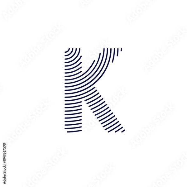 Obraz Letter K Logo Vector Design 