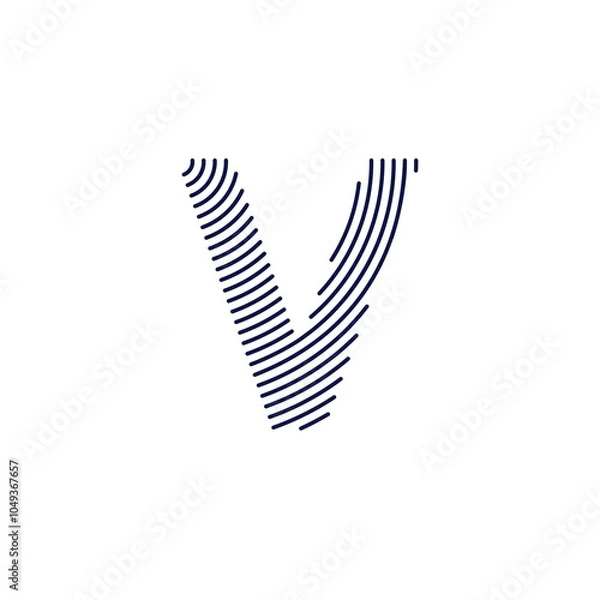 Obraz Letter V Logo Vector Design 