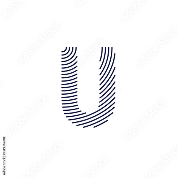 Obraz Letter U Logo Vector Design 