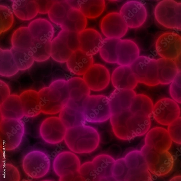 Fototapeta Abstract bacteria cells seamless texture or background