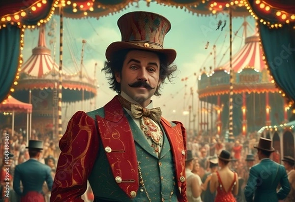 Fototapeta circus vintage