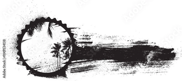 Obraz summer grunge banner