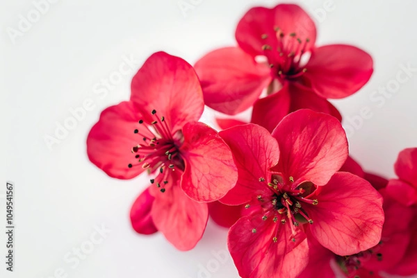 Fototapeta Red tulip flower head isolated on white background, Red tulip flower head isolated on white background, Red Hibiscus Flowers isolated on transparent background.
