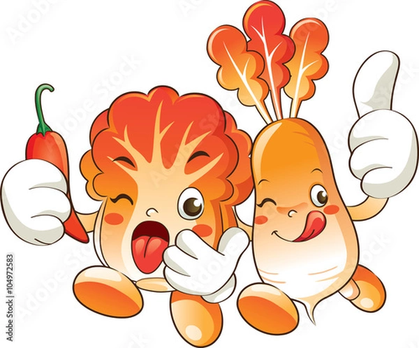 Fototapeta 캐릭터 일러스트