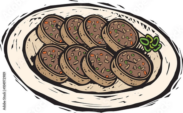 Fototapeta 음식 일러스트