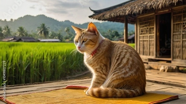Obraz cat in the garden