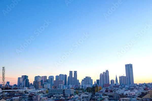 Obraz Tokio, Shinjuku, rano