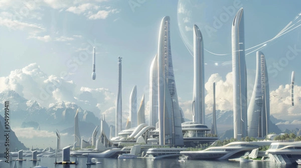 Obraz future city