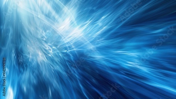 Fototapeta abstract blue background with some smooth lines in it and some motion blur