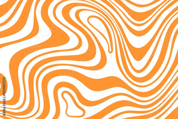 Fototapeta Abstract caramel color pattern. Graphic wavy background for toffee or different chocolate desserts design.