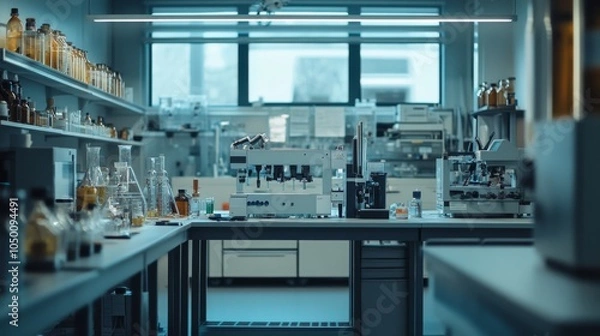 Fototapeta Testing center showcases equipment in highresolution video documentation
