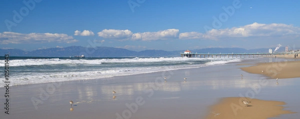 Obraz Los angeles beach side side view