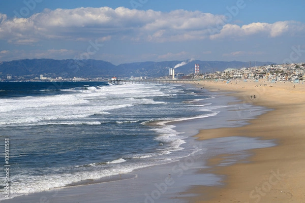 Obraz Los angeles beach side side view