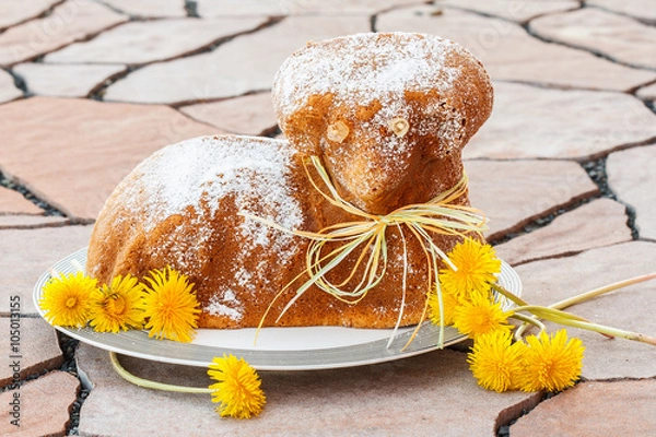 Fototapeta Easter lamb