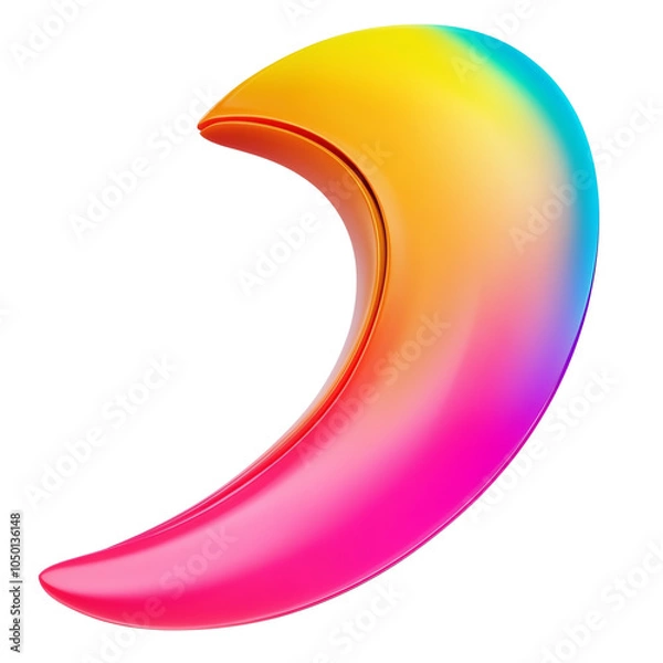 Fototapeta A vibrant, colorful wave design featuring gradients of pink, yellow, and blue, perfect for creative projects.
