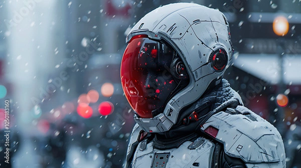 Obraz future robot soldier
