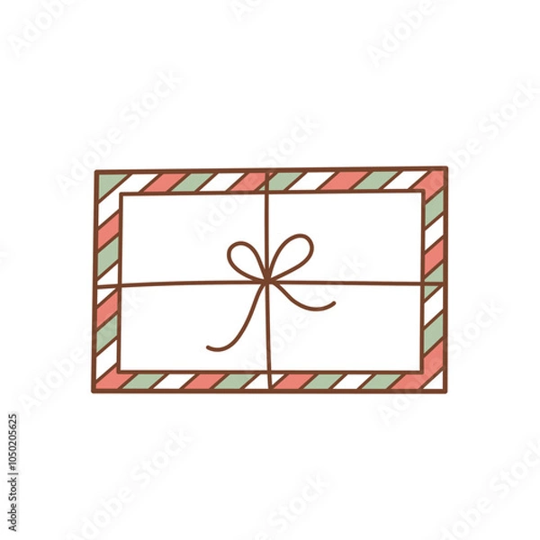 Obraz Christmas envelope or Christmas mail