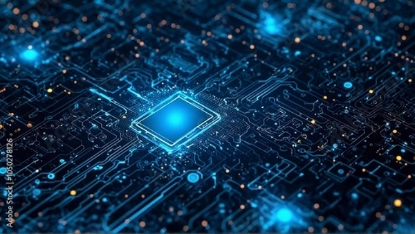 Fototapeta technology background design.	