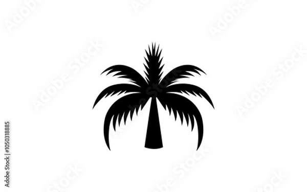 Fototapeta palm tree logo