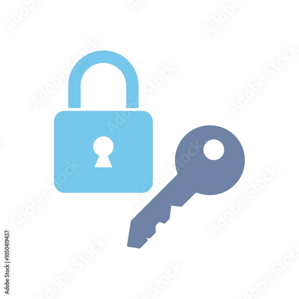 Fototapeta locked concept line icon. Simple element illustration. locked concept outline symbol design.