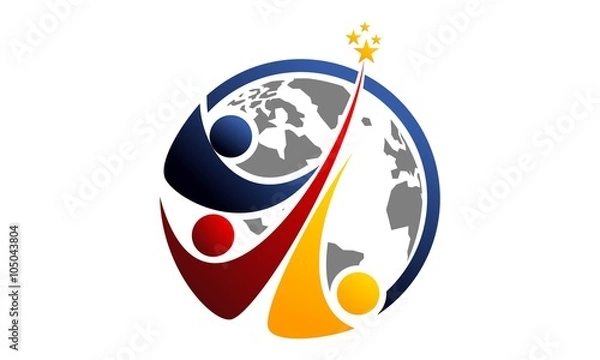 Obraz Global Leadership Teamwork Solutions