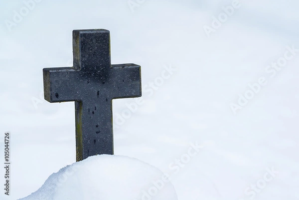 Obraz Tombstone in winter