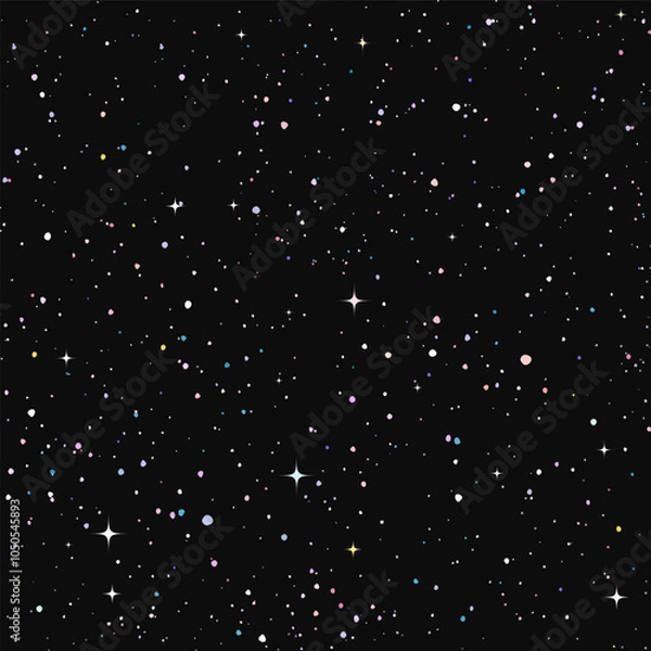 Fototapeta Cosmic dust seamless patterns