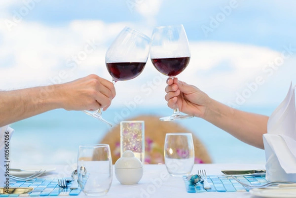 Fototapeta wine toasting