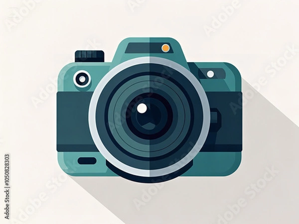 Obraz Camera icon, Flat illustration of vector icon PNG