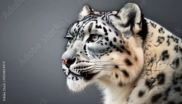Fototapeta snow leopard portrait