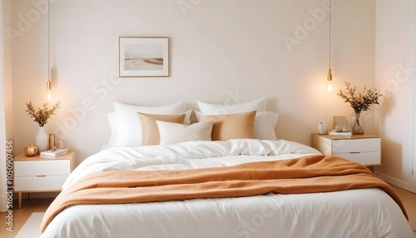 Fototapeta Photo interior modern design room 3d illustration