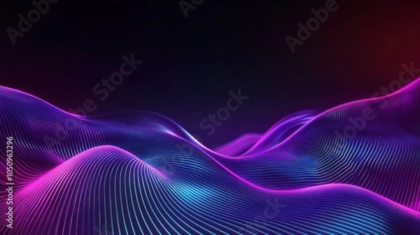 Fototapeta Abstract Neon Waves