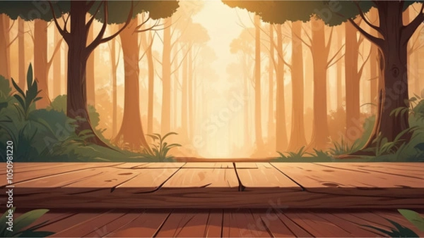 Obraz table in the garden