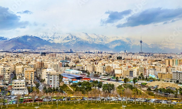 Obraz View of Tehran from the Azadi Tower