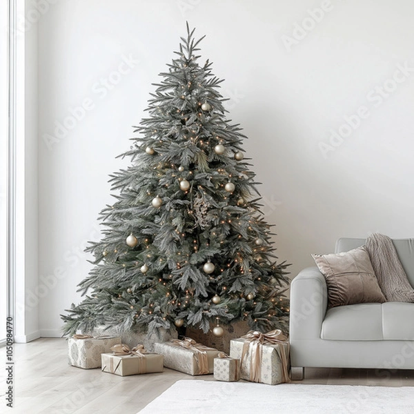 Obraz christmas tree with gifts