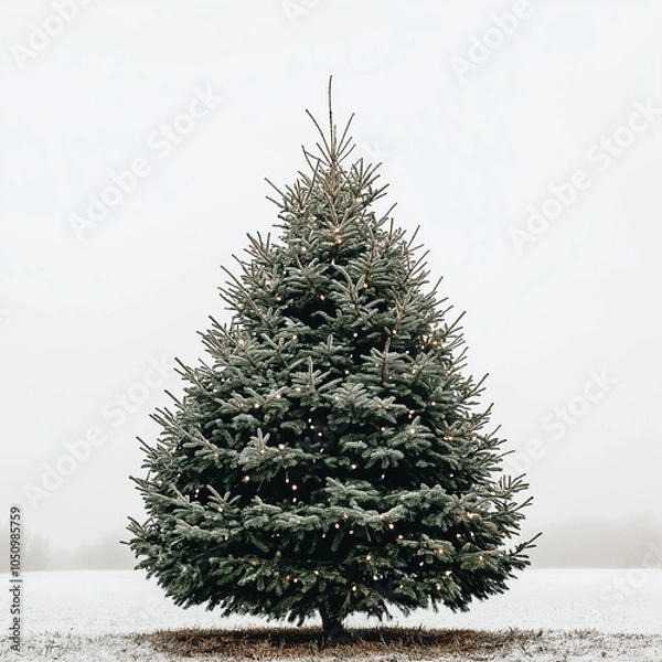 Obraz christmas tree with snow