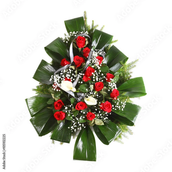 Obraz green funeral wreath