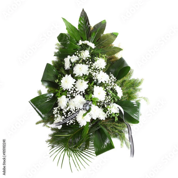 Obraz green funeral wreath