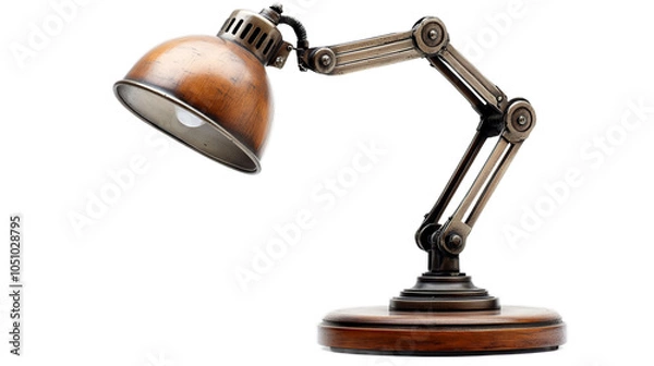 Fototapeta Desk lamp isolated on Transparent background