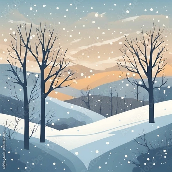 Fototapeta 겨울배경