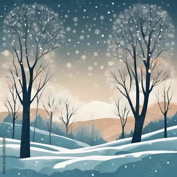 Fototapeta 겨울배경